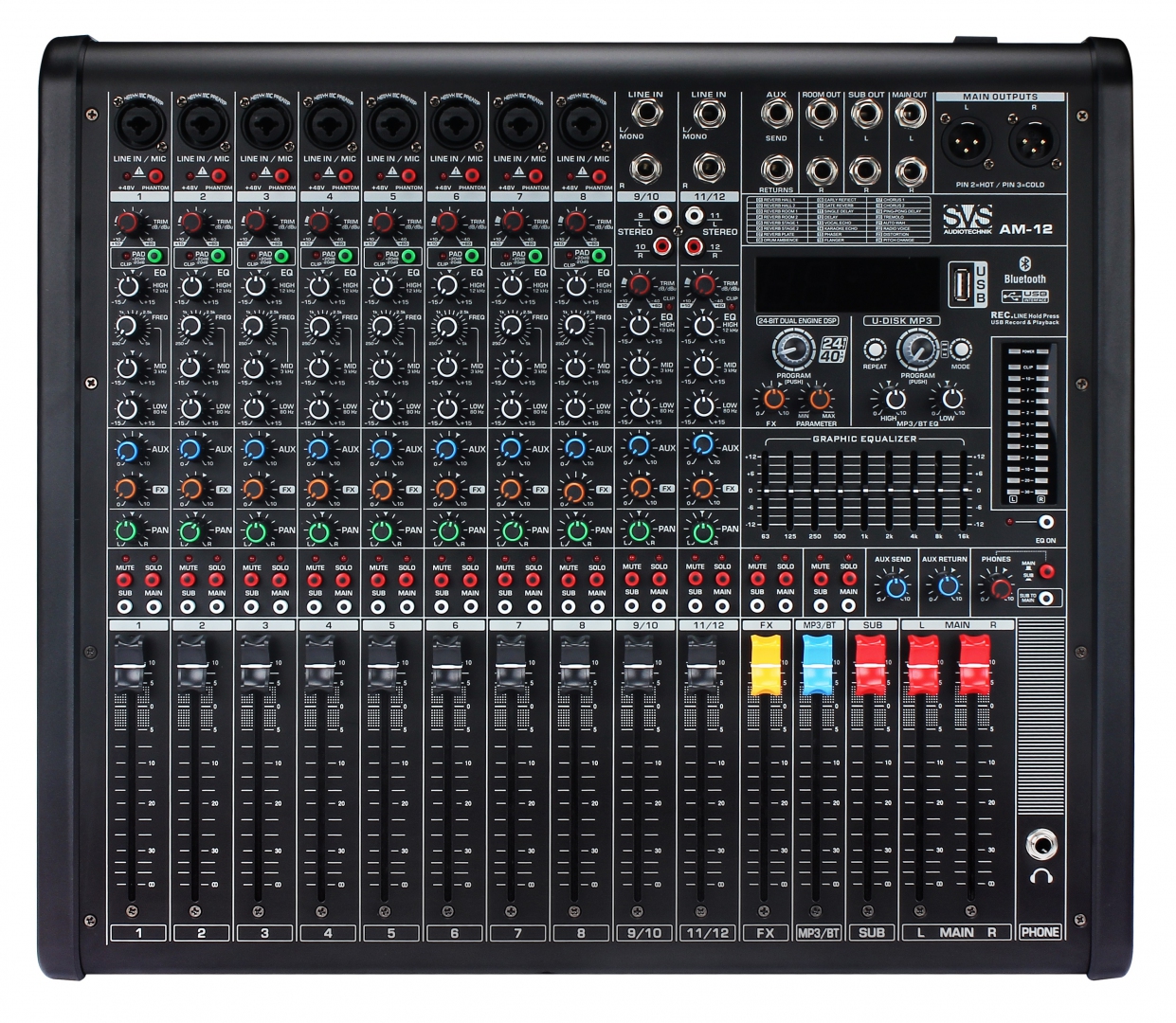 SVS Audiotechnik mixers AM-12 Микшерный пульт аналоговый, 12-канальный в Партизанске
